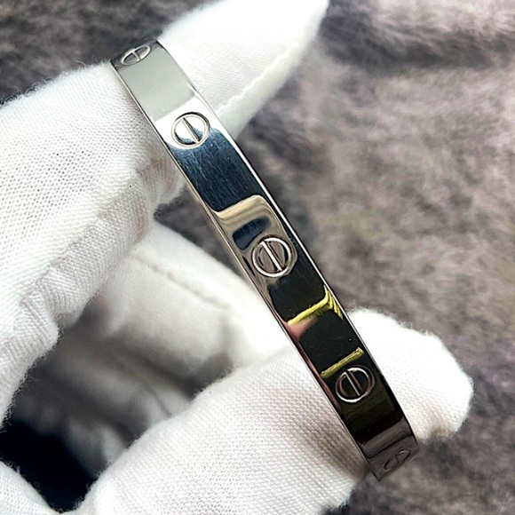 Stampd Polished Silver Bracelet - Picture 5 of 6